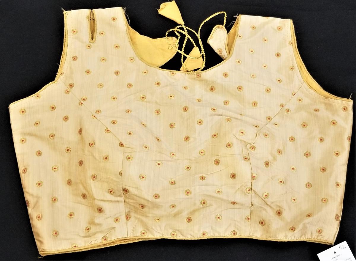 fancy golden readymade blouse